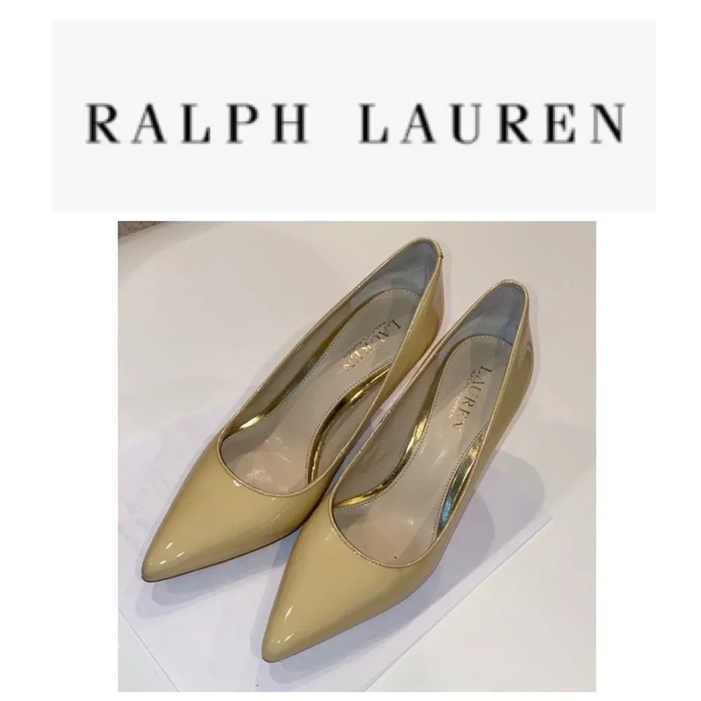Ralph Lauren Patent leather nude stiletto